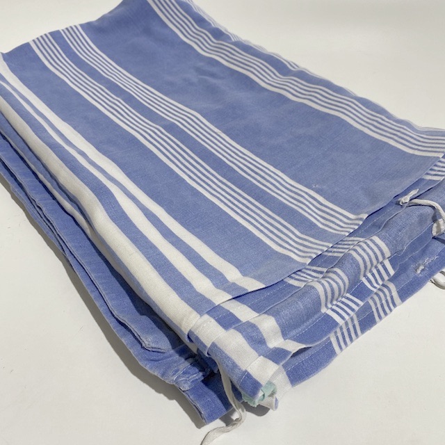 QUILT COVER, Blue White Stripe (Double)